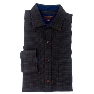 Johnston & Murphy Men's Cotton Flannel  Shirt 100% Cotton Size L 10713